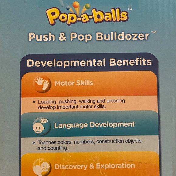 Vtech Pop-a-balls Push & Pop Bulldozer - Picture 3 of 4